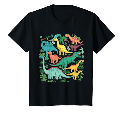 Kinder Dinosaurier Kinder Dino T-Shirt Kinder Dinosaurier Kinder Dino T-Shirt von MIX Dinosaurier Motiv