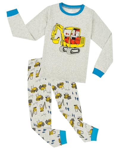 MIXIDON Jungen Schlafanzug Dinosaurier Pyjama Langarm Pyjama Set Kinder Baumwolle Winter Nachtwäsche 98 104 110 116 122 128 134 von MIXIDON
