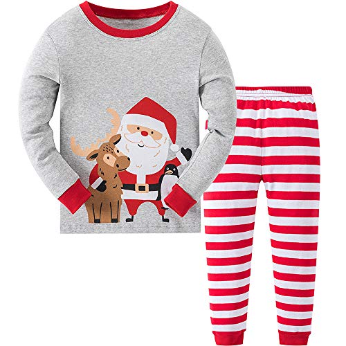 MIXIDON Kinder Weihnachts Schlafanzug,Weihnachtsmann 2,6 Jahre von MIXIDON