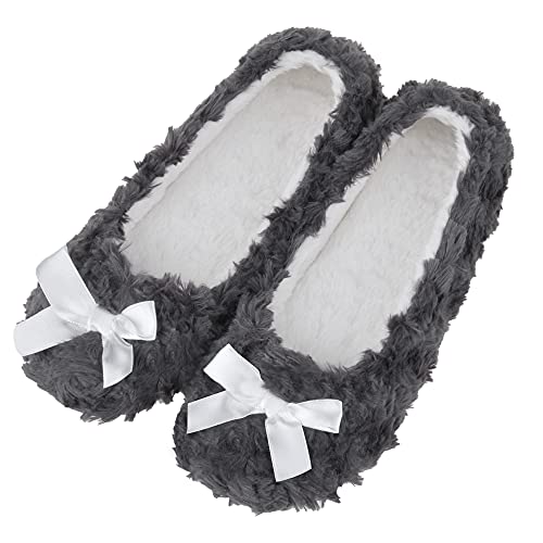 MIXIN Hausschuhe Damen Warm Weiche Pantoffel Home Ballerina Slippers für Drinnen EU 38 von MIXIN