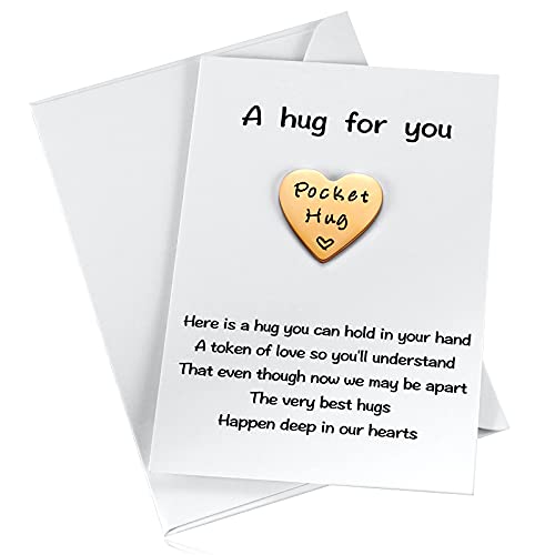MIXJOY Niedliches kleines Herz-Taschen-Umarmungs-Zeichen & Geschenkkarte – Isolation NHS Social Distancing Thinking of You Love Geschenk für Familie und Freunde von MIXJOY
