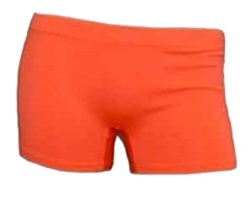Mix Lot Neue Damen sexy Neon-und Metallic-Hot Pants Shorts Tutu Frauen Halloween Rave Emo Tanz Polterabend Club tragen Größe 36-42 (S/M 36-38, Neon orange) von MIXLOT