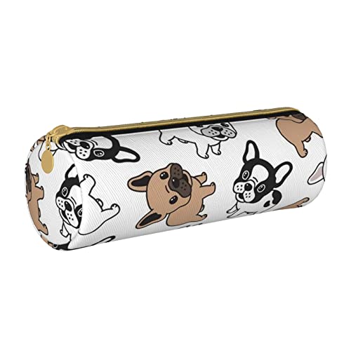 MIXMEY Federmäppchen, Motiv Hunde, niedliches Leder, Federmäppchen und Kosmetiktasche – Beutel, weiß, Einheitsgröße, Kosmetikkoffer von MIXMEY