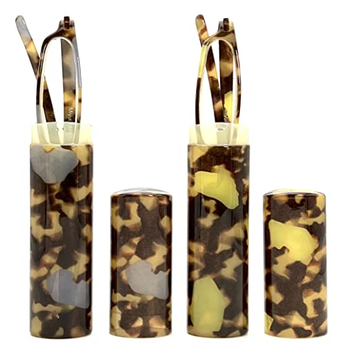 MIYUI JAPAN Leicht zu transportieren, 2 Stk, blaues Licht, blockierend, schlanke Lesebrille, kleine Schlauchleser, leicht, tragbar, f Herren und Frauen 2.5 MIYUI JAPAN Leicht zu transportieren, 2 Stk, blaues Licht, blockierend, schlanke Lesebrille, kleine Schlauchleser, leicht, tragbar, f Herren und Frauen 2.5 von MIYUI JAPAN