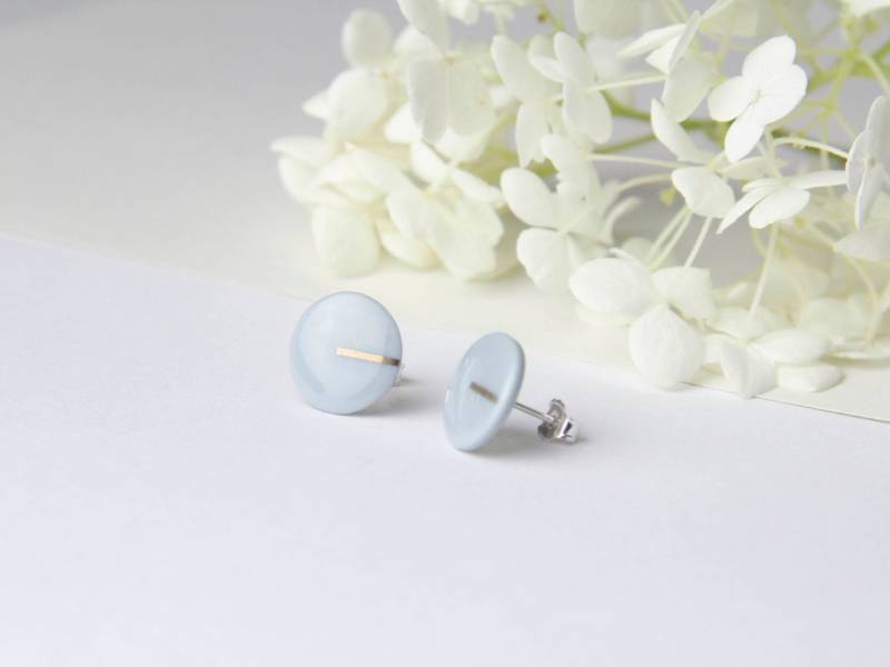 Porzellan Ohrstecker, Mint, Gold Porzellan Ohrstecker, Mint, Gold von MIYUporzellanschmuck