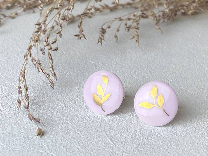 Porzellan Ohrstecker/Rosa Mit Goldenem Blatt Porzellanschmuck Goldschmuck Keramikschmuck Ohrringe Aus Keramik Porzellan Ohrstecker/Rosa Mit Goldenem Blatt Porzellanschmuck Goldschmuck Keramikschmuck Ohrringe Aus Keramik von MIYUporzellanschmuck