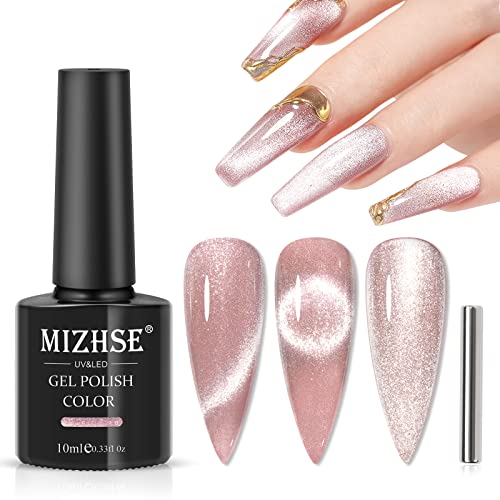 MIZHSE Cat Eye UV Gel Nagellack UV Gel Nagellack Cat Eye Gel 9D Cateye UV Gel Nail Polish Cateye Magnet UV Nagellack Glitzer mit 1 Magnet DIY Art Maniküre 10ml für Nagelstudio von MIZHSE