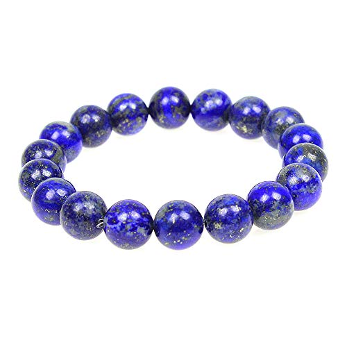 MJDCB Natürlich Edelstein Lapislazuli Perlenarmbänder 10mm Chakra Steine Armband von MJDCB