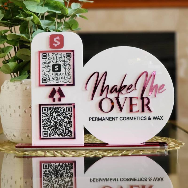 Social Media Sign-Business Logo Qr-Code von MJDesignShopUS