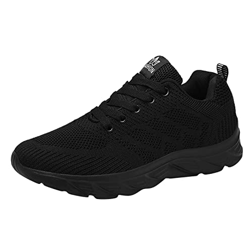Damen Turnschuhe Angebot Tennis Air Atmungsaktiv Sport Tennis Wanderschuhe Abnehmen Sport Wipping Laufschuhe Sommer Schuhe Damen Memory Foam, Schwarz , 38 EU von MJGkhiy