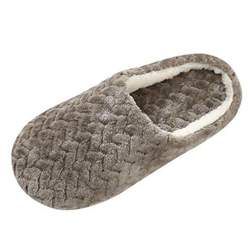 MJGkhiy Hausschuhe Fur Unisex Bequeme Weiche Elegant Rutschfest Flache Latschen Pantoletten Filzpantoffeln Frauen Badelatschen Slipper Flauschige Plüsch Pantoffeln Flauschige Hausschuhe für Faux von MJGkhiy