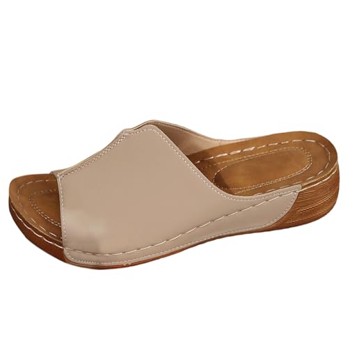 Orthopädische Hausschuhe Damen Sommer Bequeme Offene Vorne Slip-On Sandalen Mode Breite Pflanze Hausschuhe Haus Strand Hausschuhe Mit Keilabsatz Rutschfeste Atmungsaktive Orthopädische Schuhe Orthopädische Hausschuhe Damen Sommer Bequeme Offene Vorne Slip-On Sandalen Mode Breite Pflanze Hausschuhe Haus Strand Hausschuhe Mit Keilabsatz Rutschfeste Atmungsaktive Orthopädische Schuhe von MJGkhiy