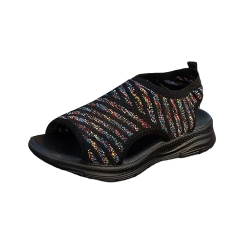 Sportsandalen Damen Trekking Sport Offene Zehe Sandalen Niedrige Keilabsatz Leicht Atmungsaktiv Elastische Mesh Schuhe Slingback Angebot Bequeme Platform Sandalen Waschbar Gehen Orthopädische Sandalen Sportsandalen Damen Trekking Sport Offene Zehe Sandalen Niedrige Keilabsatz Leicht Atmungsaktiv Elastische Mesh Schuhe Slingback Angebot Bequeme Platform Sandalen Waschbar Gehen Orthopädische Sandalen von MJGkhiy