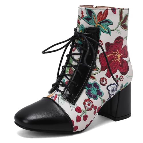 MJIASIAWA Damen Schnüren Square Toe Military Hochzeit Stiefeletten Winter Warm Chukka Biker Blumen Sequins Glitzer Kleid Stiefeletten Bride Schwarz Gr 48 EU/50 Asiatisch MJIASIAWA Damen Schnüren Square Toe Military Hochzeit Stiefeletten Winter Warm Chukka Biker Blumen Sequins Glitzer Kleid Stiefeletten Bride Schwarz Gr 48 EU/50 Asiatisch von MJIASIAWA