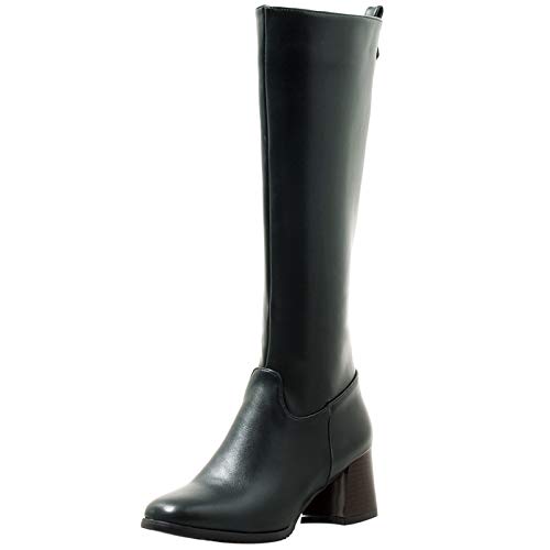 MJIASIAWA Damen Winter Warm Gefüttert Knee Reitstiefel Square Toe Komfort Blockabsatz Mode Reitstiefel Grün Gr 40.5 EU/42 Asiatisch MJIASIAWA Damen Winter Warm Gefüttert Knee Reitstiefel Square Toe Komfort Blockabsatz Mode Reitstiefel Grün Gr 40.5 EU/42 Asiatisch von MJIASIAWA