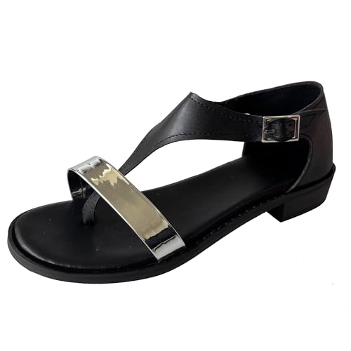MJIASIAWA Flip Flops Damen Sommer Strand Sandals Flach Schuhe Draußen Pantoffeln Leisure T-Spange Romisch Hausschuhe Pantoffeln Sandals Comfy Schwarz Gr 40.5 EU/42 Asiatisch MJIASIAWA Flip Flops Damen Sommer Strand Sandals Flach Schuhe Draußen Pantoffeln Leisure T-Spange Romisch Hausschuhe Pantoffeln Sandals Comfy Schwarz Gr 40.5 EU/42 Asiatisch von MJIASIAWA