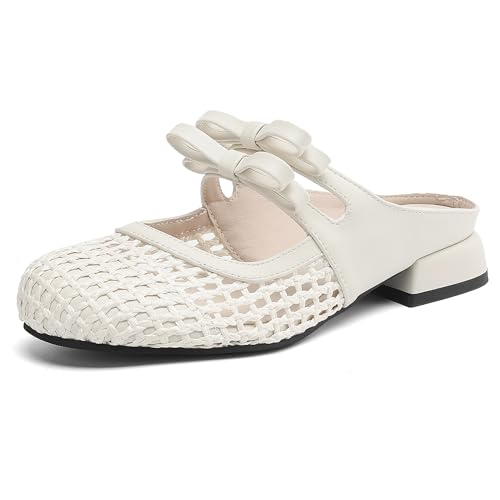MJIASIAWA Hollow Out Mule Pantoffeln Damen Strand Sandals Draußen Flip Flops Strand Low Blockabsatz Runde Zehen Hausschuhe Pantoffeln Beige Gr 38 EU/39 Asiatisch MJIASIAWA Hollow Out Mule Pantoffeln Damen Strand Sandals Draußen Flip Flops Strand Low Blockabsatz Runde Zehen Hausschuhe Pantoffeln Beige Gr 38 EU/39 Asiatisch von MJIASIAWA
