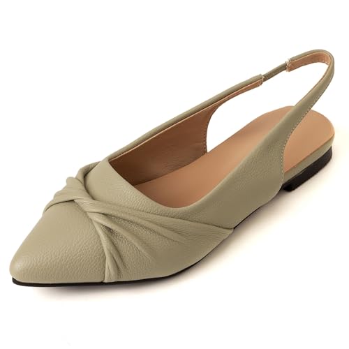 MJIASIAWA Slingback Flach Damen Pointed Toe Dolly Schuhe Ohne Verschluss Ballerina Bogen Ballet Buro Loafer Arbeit Hochzeit Bean-Grün Gr 36.5 EU/37 Asiatisch MJIASIAWA Slingback Flach Damen Pointed Toe Dolly Schuhe Ohne Verschluss Ballerina Bogen Ballet Buro Loafer Arbeit Hochzeit Bean-Grün Gr 36.5 EU/37 Asiatisch von MJIASIAWA