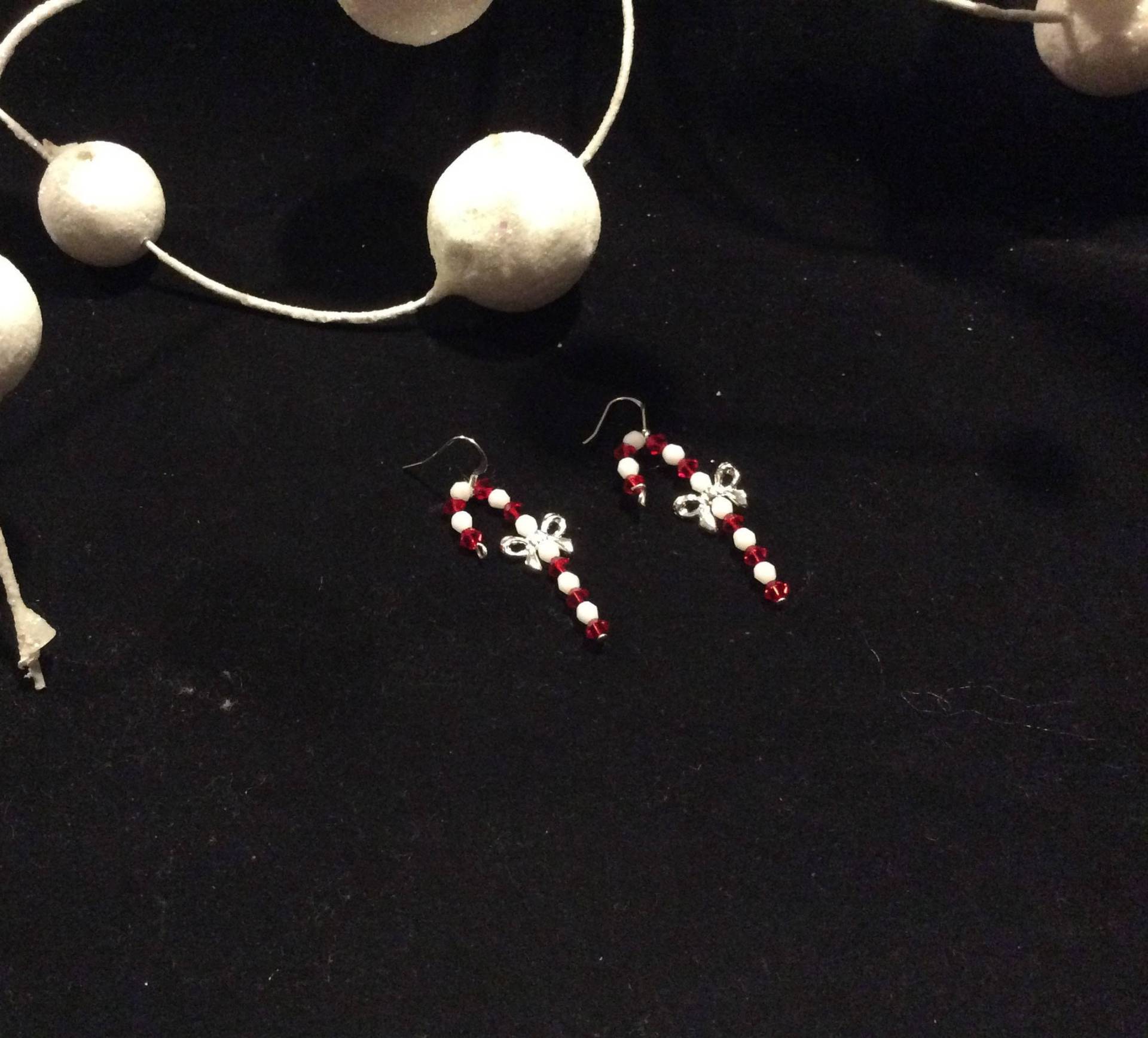 Candy Cane Ohrringe Candy Cane Ohrringe von MJKCrafts