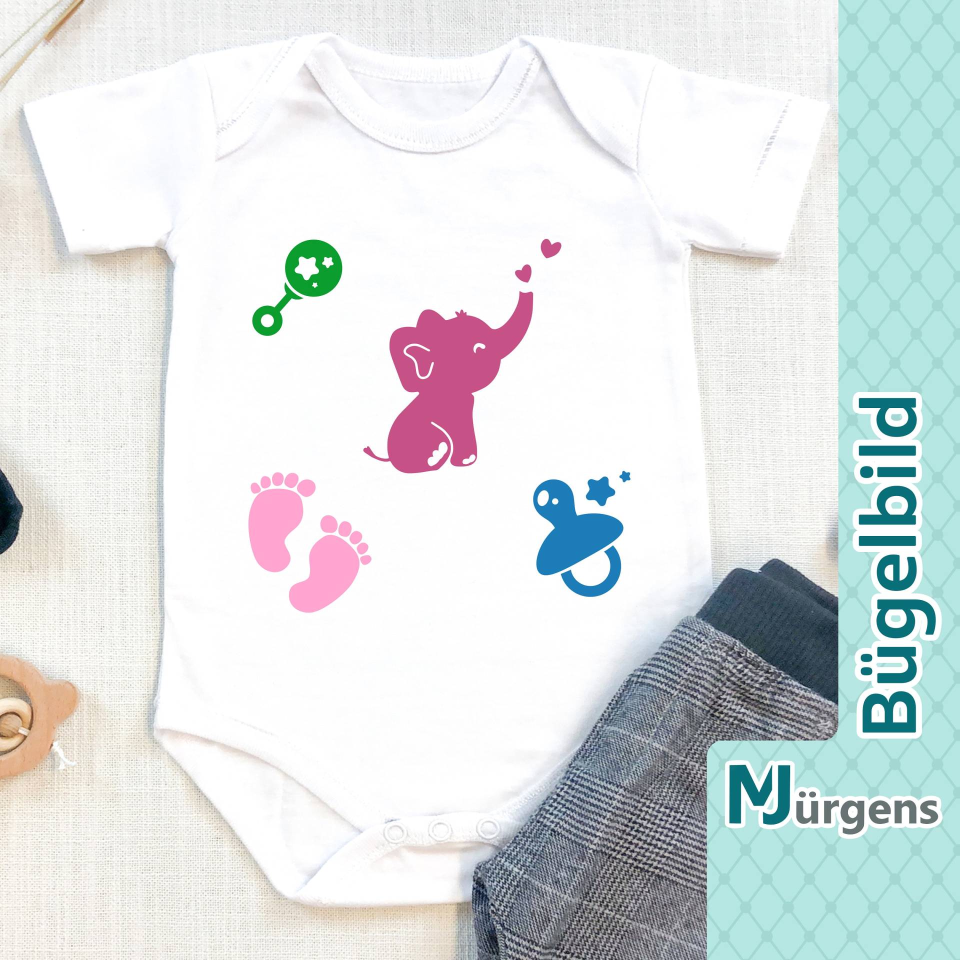 Baby - Bügelbild Schwangerschaft Babyparty Bellyparty Showerparty Motiv Bild Zum Aufbügeln Personalisiert Baby - Bügelbild Schwangerschaft Babyparty Bellyparty Showerparty Motiv Bild Zum Aufbügeln Personalisiert von MJuergensShop