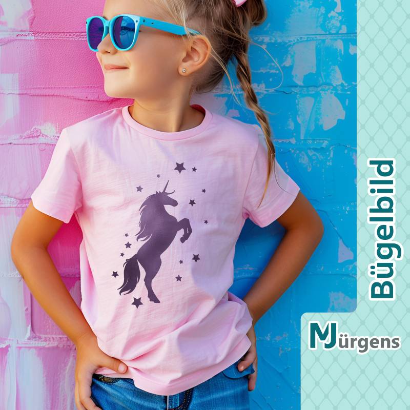 Bügelbild Einhorn Personalisiert Lustig Baby Pferd Farbauswahl Größenauswahl Zum Aufbügeln von MJuergensShop