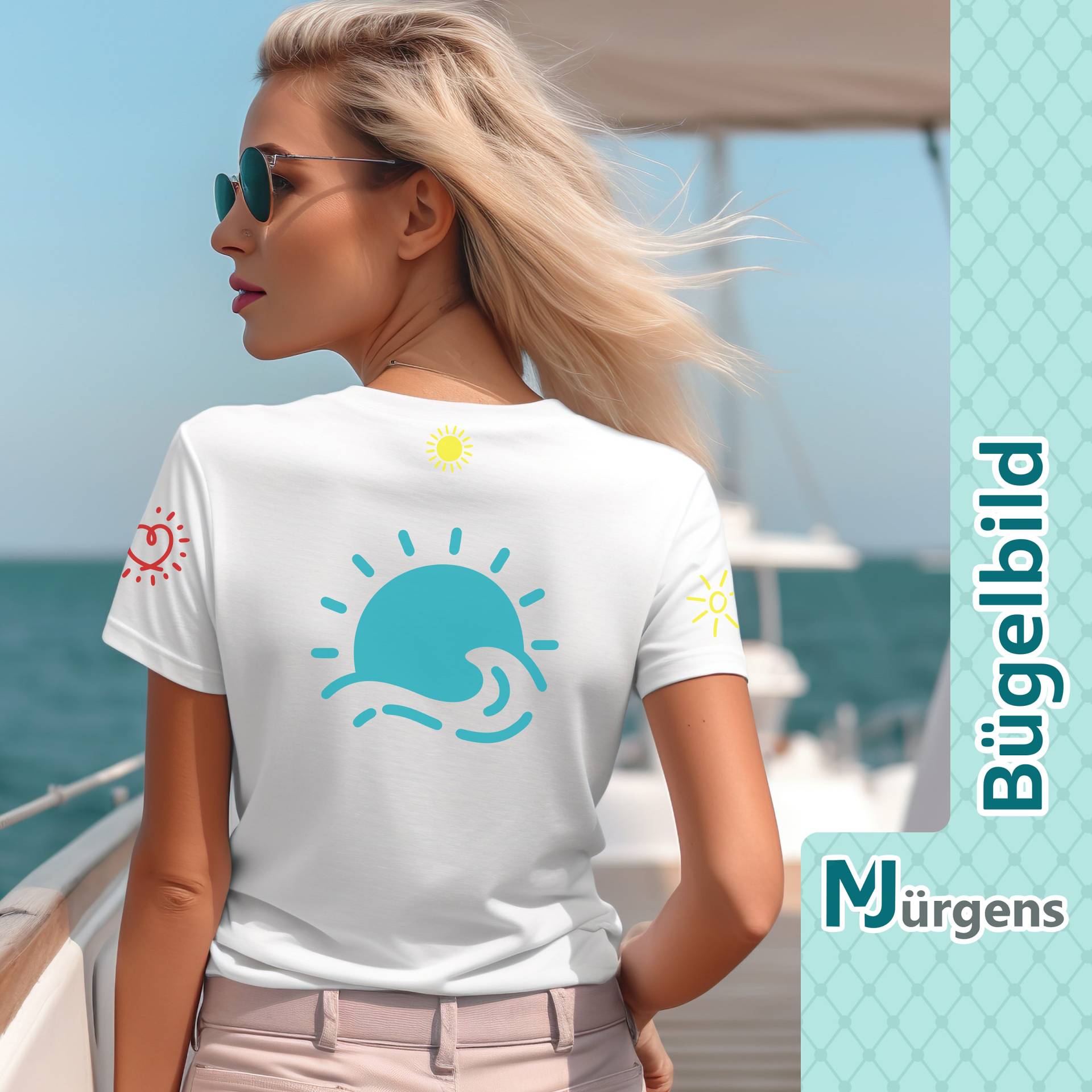 Sonne Bügelbild - Motive Bild Zum Aufbügeln Personalisiert Sonnen Sun Sommer Sonnenschein Sonne Bügelbild - Motive Bild Zum Aufbügeln Personalisiert Sonnen Sun Sommer Sonnenschein von MJuergensShop