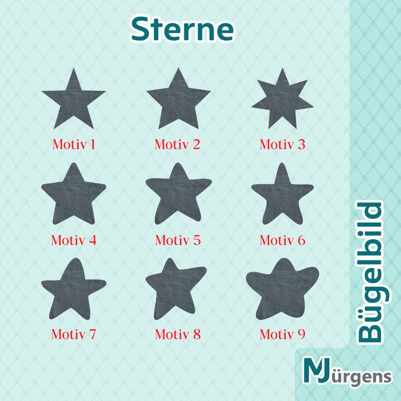sterne Zum Aufbügeln - Flex Flock Glitzer Uvm. Bügelbild Bügelfolie sterne Zum Aufbügeln - Flex Flock Glitzer Uvm. Bügelbild Bügelfolie von MJuergensShop