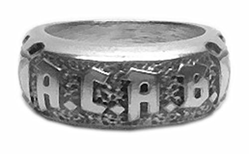 ACAB Ring A.C.A.B. Hardcore, Hooligans, Rockerring, Biker, von MK-Art