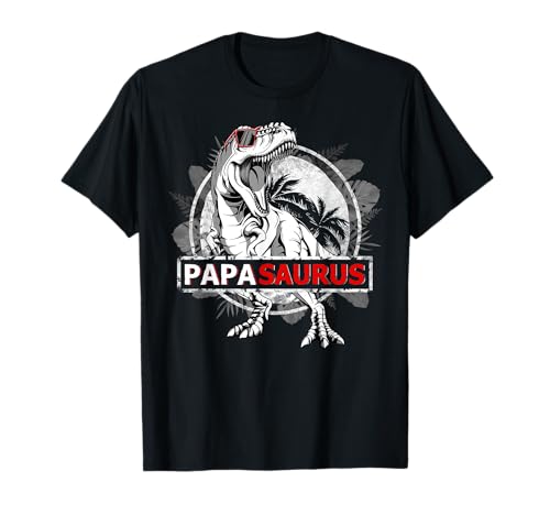 Papasaurus T shirt T rex Papa Saurus Dinosaur Men Dad Daddy T-Shirt von MK DESIGN