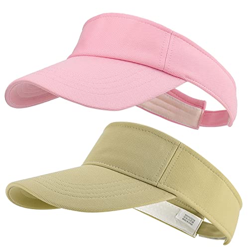 MK MATT KEELY 2PCS Visor Cap Damen Herren Einstellbar Sonnenschutz Baseball Golf Cap für Teenagers von MK MATT KEELY