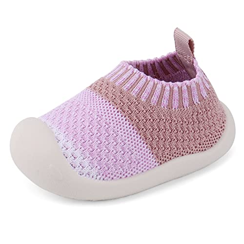 MK MATT KEELY Baby Lauflernschuhe Mädchen Weiche Mesh Atmungsaktive Krabbelschuhe Babyschuhe 0-4 Jahre,Rosa,EU 24(CN 20 von MK MATT KEELY