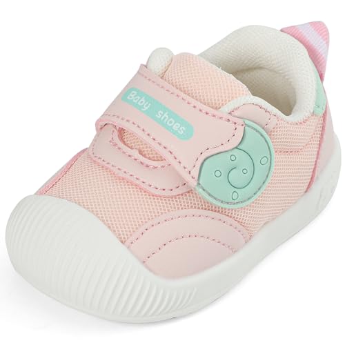 MK MATT KEELY Baby Schuhe Junge Mädchen Lauflernschuhe Kinderschuhe Weiche Sohle rutschfeste Atmungsaktiv Leichte Turnschuhe,Rosa,20 EU von MK MATT KEELY