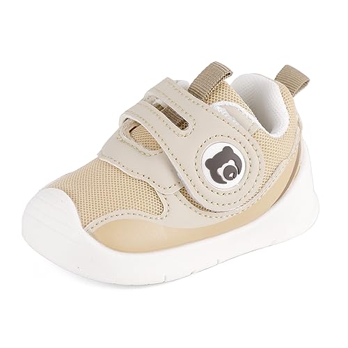 MK MATT KEELY Baby Schuhe Jungen Mädchen Lauflernschuhe Baby rutschfest Shoes with Weiche Sohle,Beige,EU18(CN15) von MK MATT KEELY