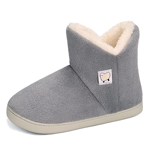 MK MATT KEELY Frauen Slipper Stiefel Männer Kunstpelz Futter Bootie Hausschuhe Kinder Warme Winter Familie Passenden Schuhe EU43/44(CN44/45) von MK MATT KEELY
