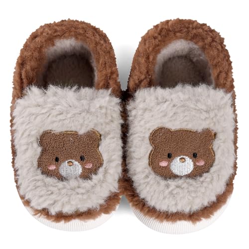 MK MATT KEELY Hausschuhe Kinder Winter Jungen Mädchen Pantoffeln Warme Plüsch Hausschuhe Bär Flauschige,Braun,28 EU MK MATT KEELY Hausschuhe Kinder Winter Jungen Mädchen Pantoffeln Warme Plüsch Hausschuhe Bär Flauschige,Braun,28 EU von MK MATT KEELY