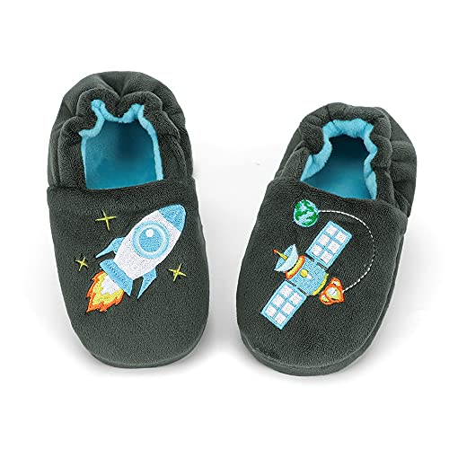 MK MATT KEELY Kinder Plüsch Hausschuhe für Jungen Mädchen Winter Warme Weiche Pantoffeln - Serie Tiere und Planeten von MK MATT KEELY