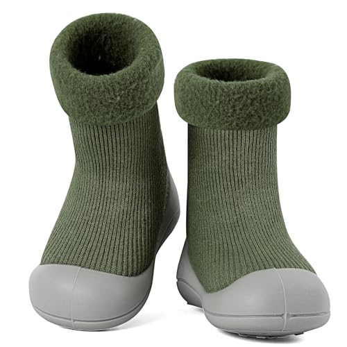 MK MATT KEELY Krabbelschuhe Baby Winter Sockenschuhe Warm Kleinkind Mädchen Jungen Outdoor rutschfeste Lauflernschuhe,Dunkelgrün,3-6 Monate MK MATT KEELY Krabbelschuhe Baby Winter Sockenschuhe Warm Kleinkind Mädchen Jungen Outdoor rutschfeste Lauflernschuhe,Dunkelgrün,3-6 Monate von MK MATT KEELY