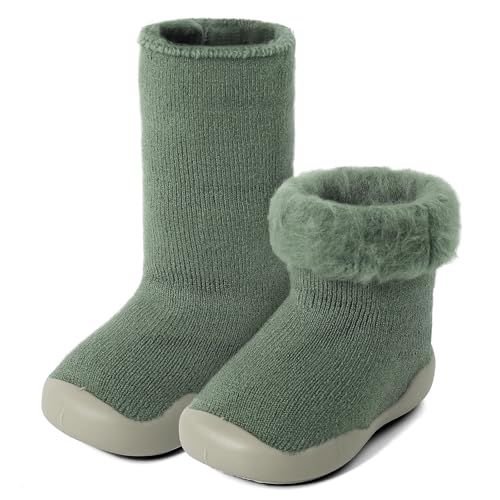 MK MATT KEELY Lauflernschuh Baby Winter Sockenschuhe Warm Plüsch Kleinkind Mädchen Jungen Krabbelschuhe Outdoor mit Anti-Rutsch-Sohle,Grün,12-18 Monate MK MATT KEELY Lauflernschuh Baby Winter Sockenschuhe Warm Plüsch Kleinkind Mädchen Jungen Krabbelschuhe Outdoor mit Anti-Rutsch-Sohle,Grün,12-18 Monate von MK MATT KEELY