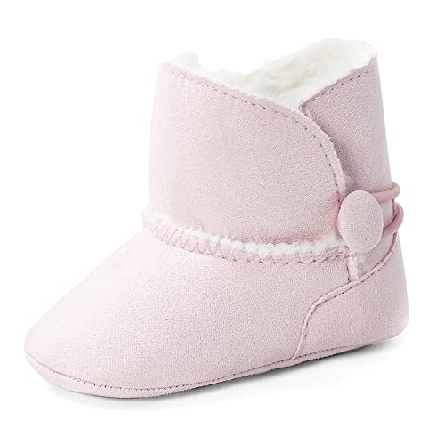 MK MATT KEELY Schneestiefel Baby Mädchen Neugeborene Winter Warme Lauflernschuhe mit Weiche Sohlen 6-12 Monate von MK MATT KEELY