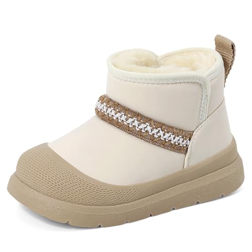 MK MATT KEELY Winterschuhe Jungen Mädchen Wasserdicht Winterstiefel Kinder Outdoor Warm Snow Boots mit Rutschfester Gummisohle,Beige,EU 26/27 MK MATT KEELY Winterschuhe Jungen Mädchen Wasserdicht Winterstiefel Kinder Outdoor Warm Snow Boots mit Rutschfester Gummisohle,Beige,EU 26/27 von MK MATT KEELY