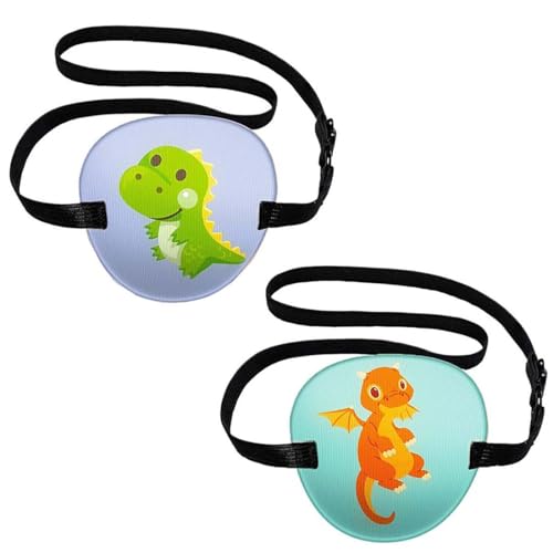 2 Stück Augenklappen, Verstellbare Augenklappen für Erwachsene und Kinder Augenklappen Amblyopie faule Augenklappen Verstellbare Piraten Augenklappe, Augenpflaster Erwachsene Linke und Rechte Auge von MKEAWWU