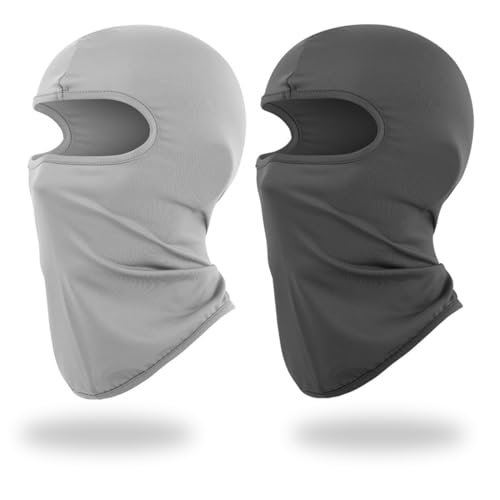 MKEAWWU 2 Kinder Sturmhaube Winter Winddicht Thermo Balaclava Gesichtsmaske Skimaske Sturmmaske Warm Balaclava Winddicht Gesichtsmaske Skimaske Sturmmaske für Jungen Mädchen, Einheitsgröße von MKEAWWU