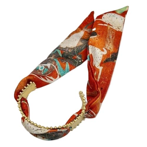 1PC Western Retro Style Goldener Seidenschal Offenes breites Armband Nische Übertriebenes Armband(Narrowredmodel) von MKEMQXBEP