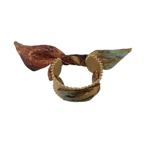 1PC Western Retro Style Goldener Seidenschal Offenes breites Armband Nische Übertriebenes Armband(Wideblue) von MKEMQXBEP