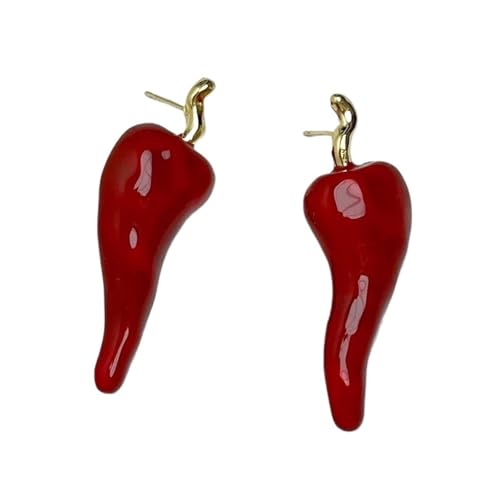 Lustige rote Ölpfeffer-Ohrringe for Damen von MKEMQXBEP