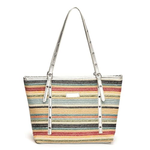MKEMQXBEP 1PC Frauen Farbe Stroh Tote Handtasche Große Kapazität Weben Reisetasche MKEMQXBEP 1PC Frauen Farbe Stroh Tote Handtasche Große Kapazität Weben Reisetasche von MKEMQXBEP