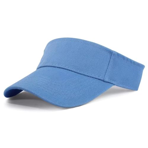 MKEMQXBEP 2PC Einfarbige Entenschnabelkappe mit leerem Oberteil, Sommerhut for den Außenbereich, Sonnenschutz, geeignet for Urlaubsreisen(Light Blue 2pc) von MKEMQXBEP