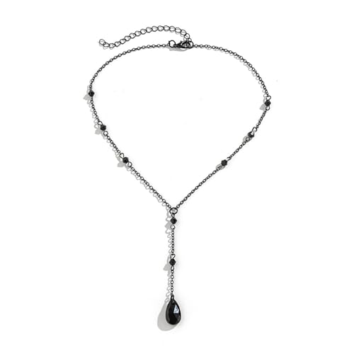 MKEMQXBEP Europäische und amerikanische Retro-gotische Blut tropfende Quaste Halskette Ohrringe for Frauen(S1 1PC) von MKEMQXBEP