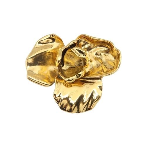 MKEMQXBEP Europäische und amerikanische mittelalterliche Retro-Blumenbrosche, weibliche Exquisite Anstecknadel(Gold 1PC) von MKEMQXBEP