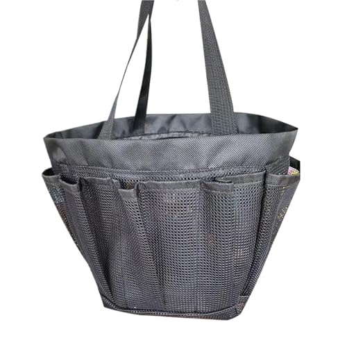MKEMQXBEP Polyester Mesh Beach Tote Bag Tragbarer Swim Shower Organizer for Reisen im Freien(Gray 1PC) von MKEMQXBEP